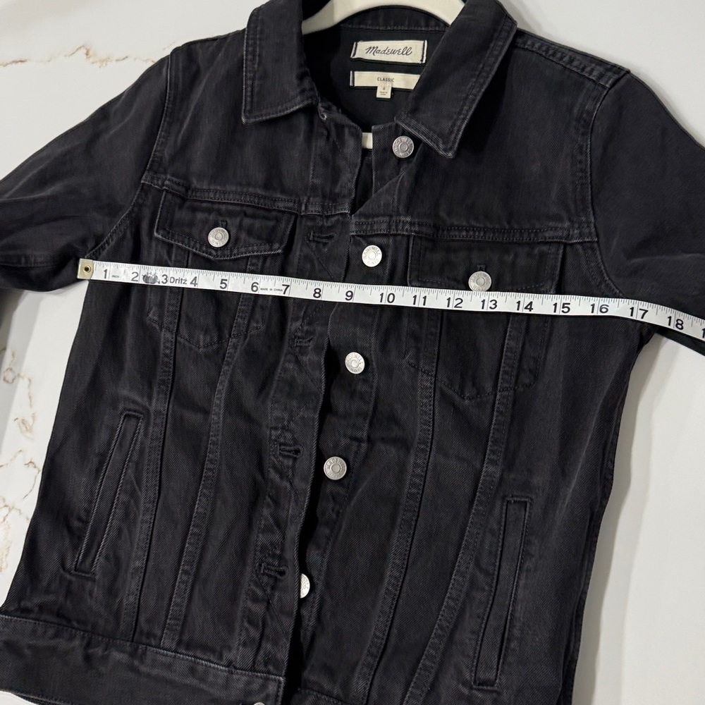 Madewell Black Denim Trucker Jacket - Picture 5 of 6